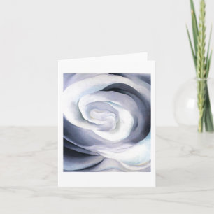 Abstraction Vit ros av Georgia O'Keeffe Kort