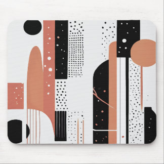 abstracto boho círculos y formas terracotta musmatta