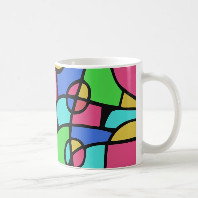 Abstrakt 02 kaffemugg (Höger)