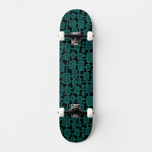Abstrakt 041113 - Abstrakt Struktur 06 Mini Skateboard Bräda 18,7 Cm (Framsida)