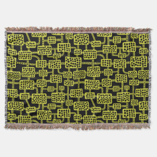 Abstrakt 041113 - Banana Gult på Black Filt