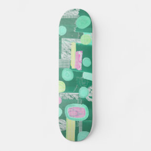 Abstrakt 050112b mini skateboard bräda 18,5 cm