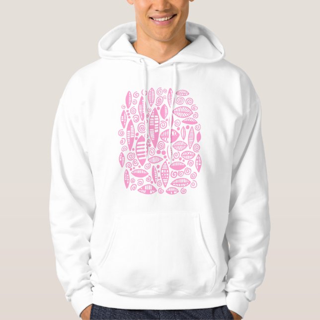 Abstrakt 100813 - Rosa Hoodie (Framsida)