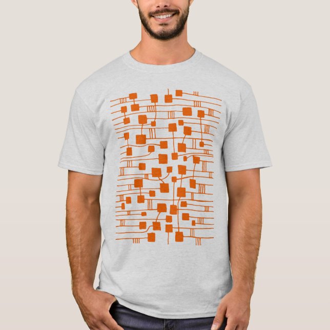 Abstrakt 111211 - Orange Tee Shirt (Framsida)