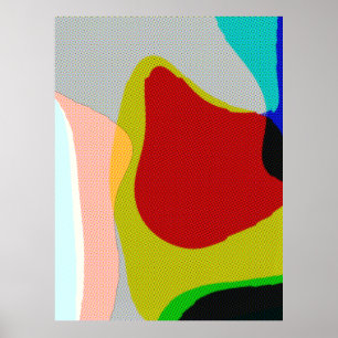 Abstrakt 1117 - Färgkonst Poster