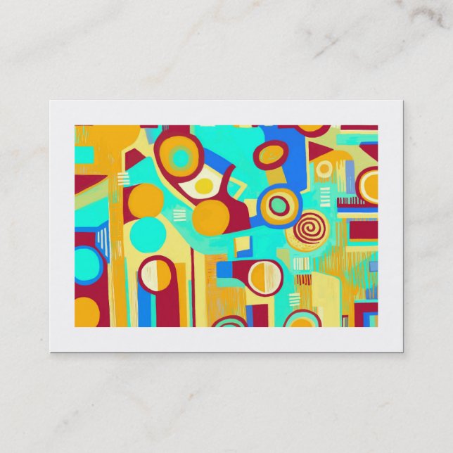 Abstrakt 120711 (gränsad) visitkort (Framsida)