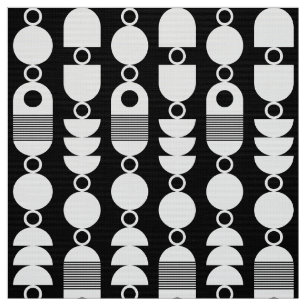 Abstrakt 140823 - Svartvit Tyg