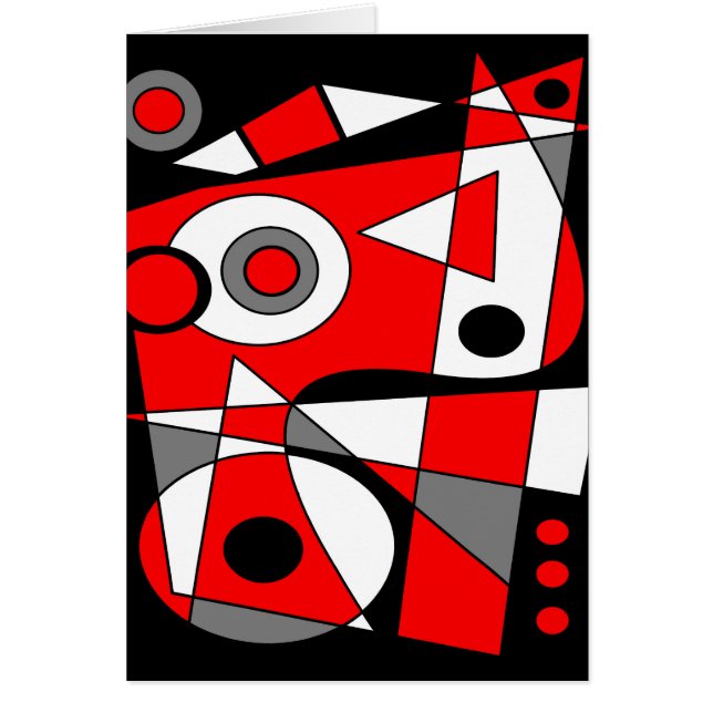 Abstrakt 185.3 hälsningskort (Framsidan)
