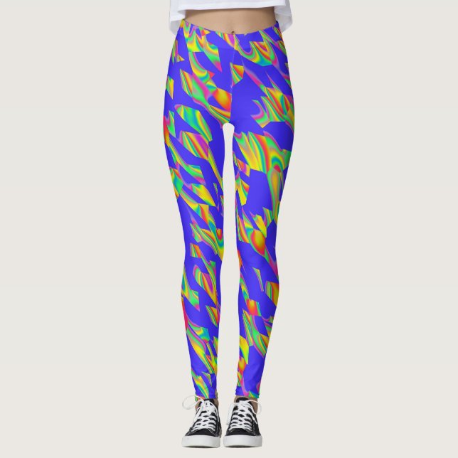 Abstrakt 190716(02) leggings (Framsida)