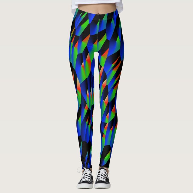 Abstrakt 190716(03) leggings (Framsida)