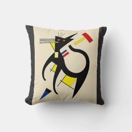 Abstrakt 1950-talets katt kudde