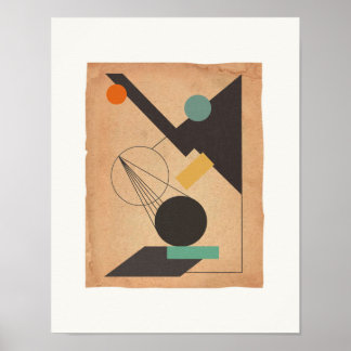 Abstrakt #1 Bauhaus Poster