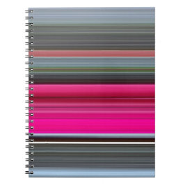 Abstrakt 1: Cerise och grått Anteckningsbok Med Spiral