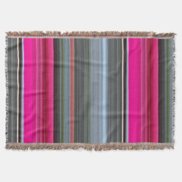 Abstrakt 1: Cerise och grått Filt