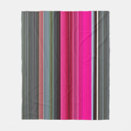 Abstrakt 1: Cerise och grått Fleecefilt