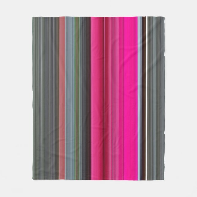 Abstrakt 1: Cerise och grått Fleecefilt (Framsidan)