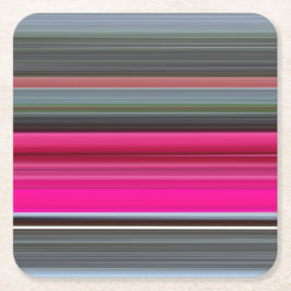 Abstrakt 1: Cerise och grått Underlägg Papper Kvadrat