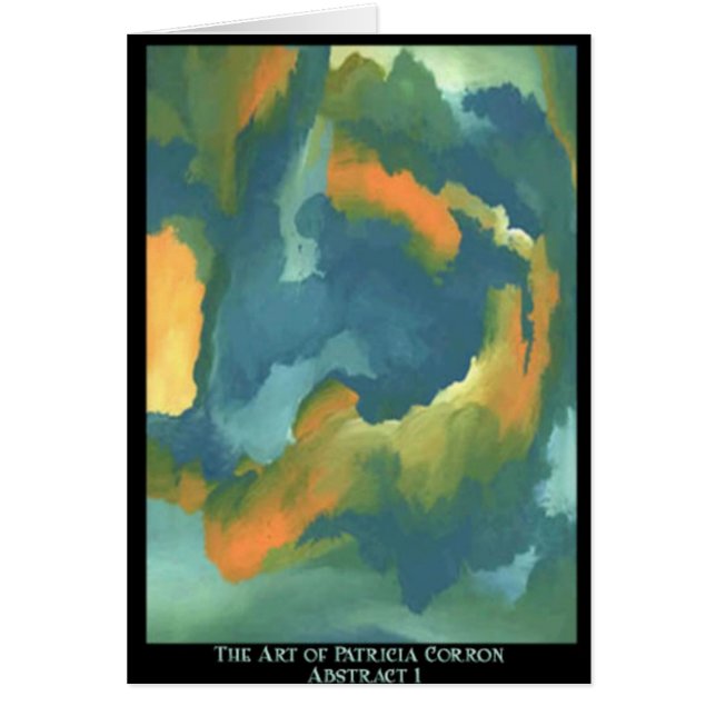 Abstrakt 1 hälsningskort (Framsidan)