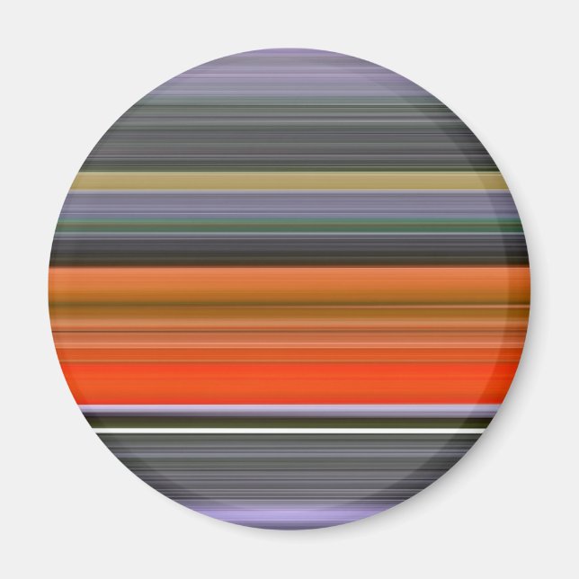 Abstrakt 1: Orange och grått Magnet (Framsidan)