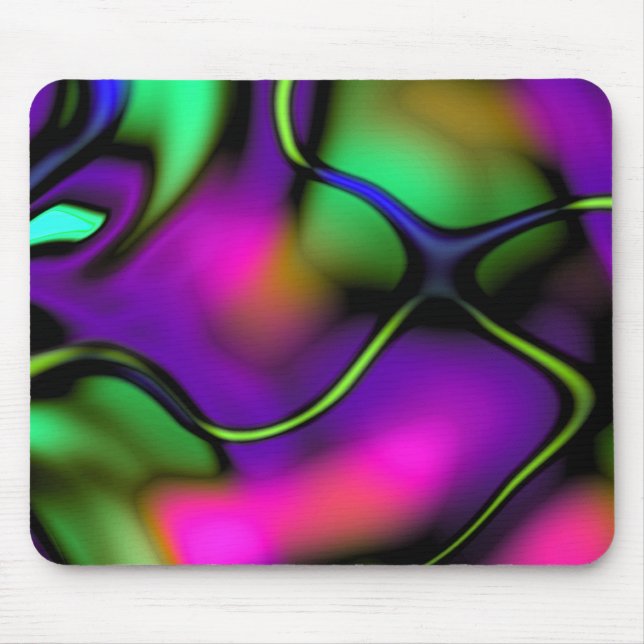 Abstrakt 1 Pastel Rörelse Mousepad Musmatta (Framsidan)