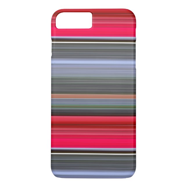 Abstrakt #1: Röd och Grått Case-Mate iPhone Skal (Baksida)