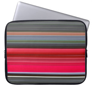 Abstrakt #1: Röd och Grått Laptop Sleeve