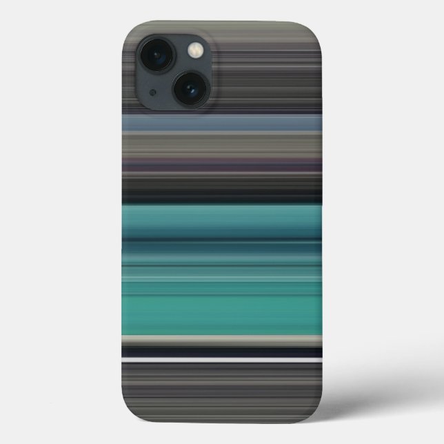 Abstrakt 1: Teal och grått Fodral-Mate iphone case (Baksida)