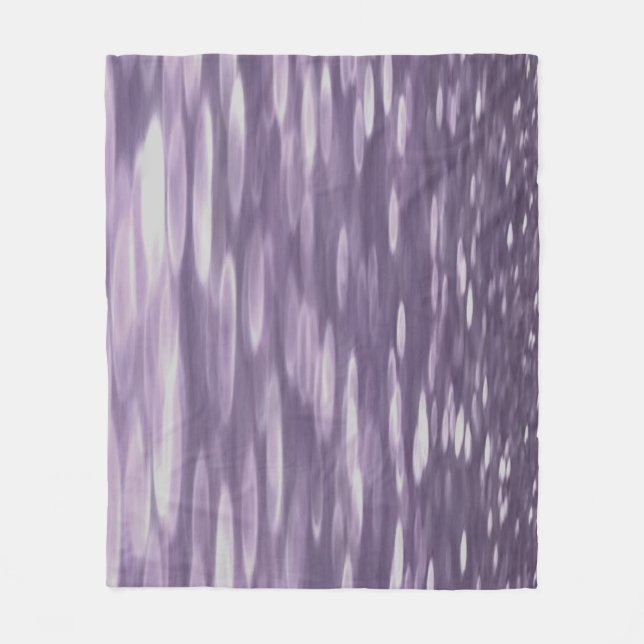 Abstrakt 1: Ultra Violet Shimmer Fleecefilt (Framsidan)