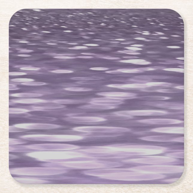 Abstrakt 1: Ultra Violet Shimmer Underlägg Papper Kvadrat (Framsidan)