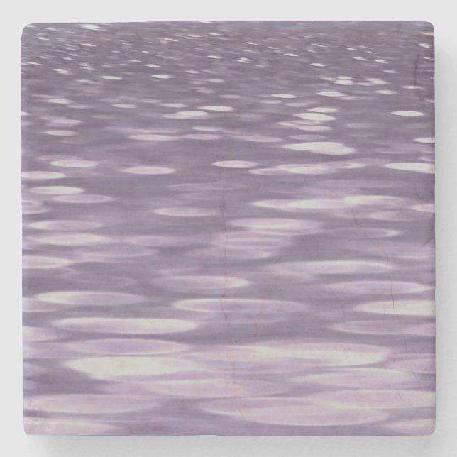 Abstrakt 1: Ultra Violet Shimmer Underlägg Sten (Framsidan)