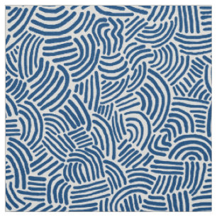 Abstrakt 2009-23 - Shibori Blue on White Tyg