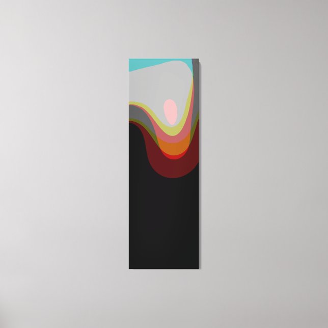 Abstrakt 20529 - färglös reflektor stil canvastryck (Framsida)