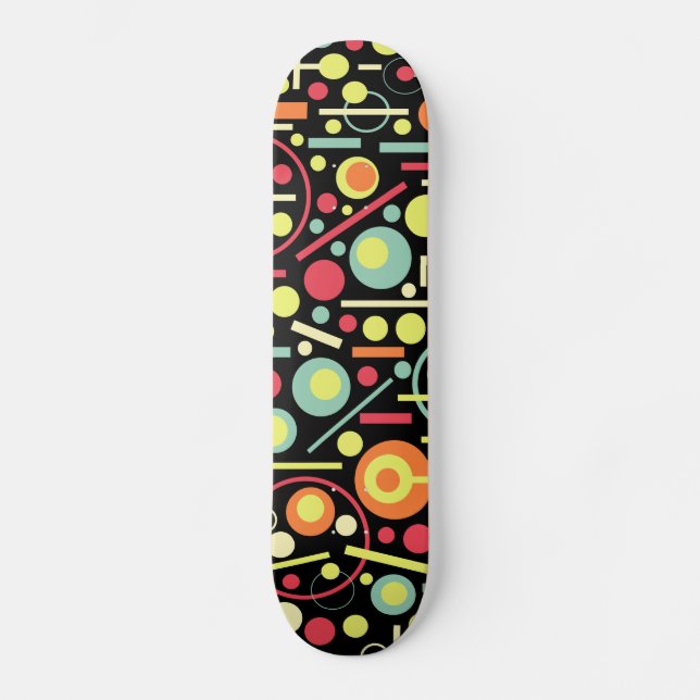 Abstrakt 210213 skateboard bräda 21,5 cm (Framsida)