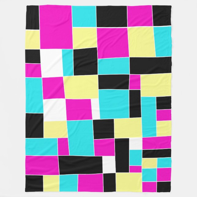 Abstrakt 220413 fleecefilt (Framsidan)