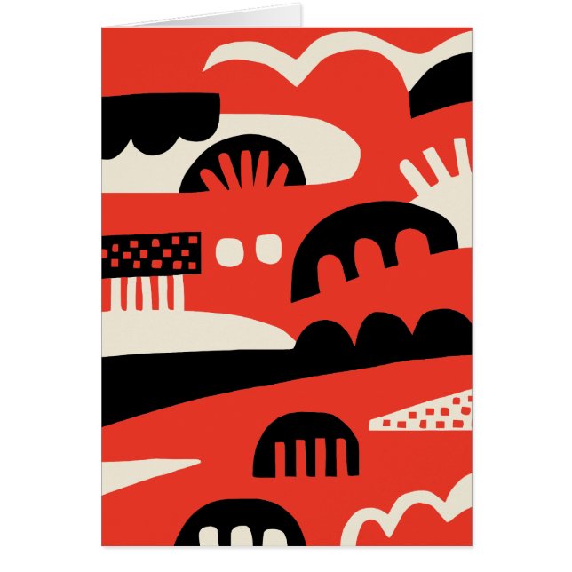 Abstrakt 281219b hälsningskort (Framsidan)