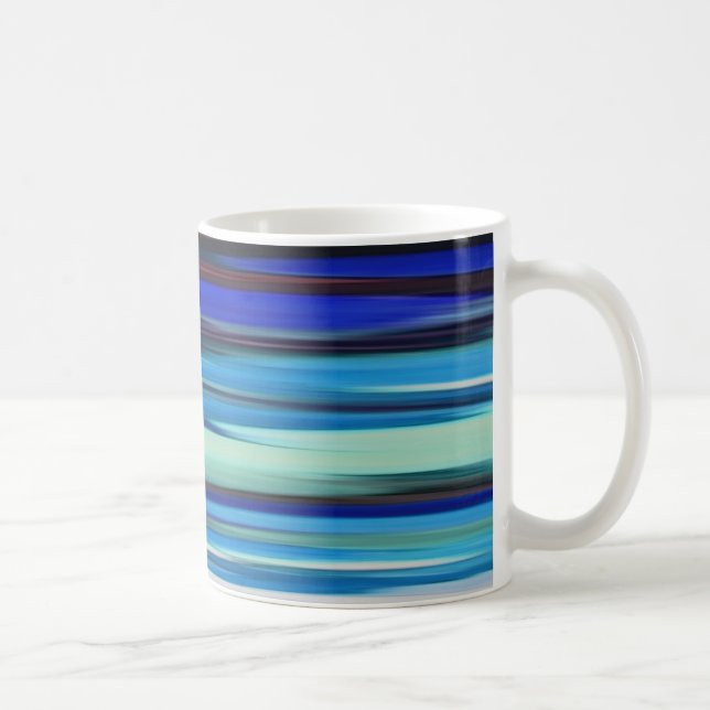 Abstrakt #2: Blåoskärpa Kaffemugg (Höger)