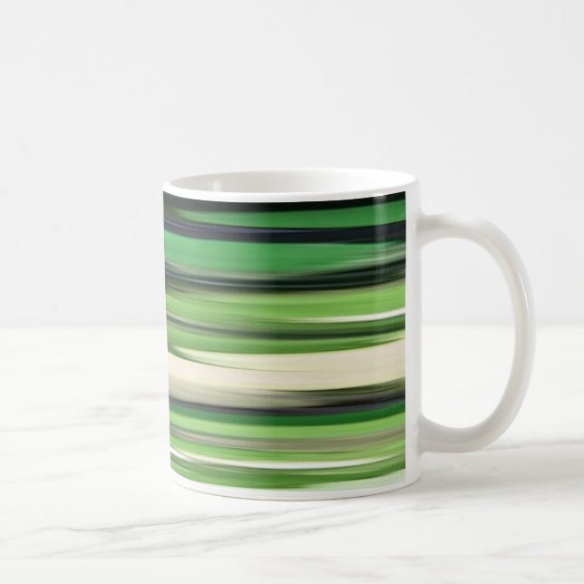 Abstrakt #2: Gröntens oskärpa Kaffemugg (Höger)