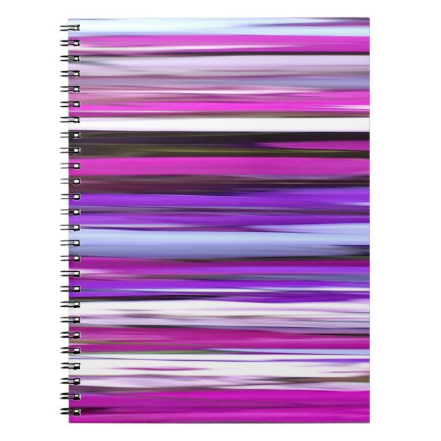 Abstrakt #2: Lila Oskärpa Anteckningsbok Med Spiral (Framsidan)