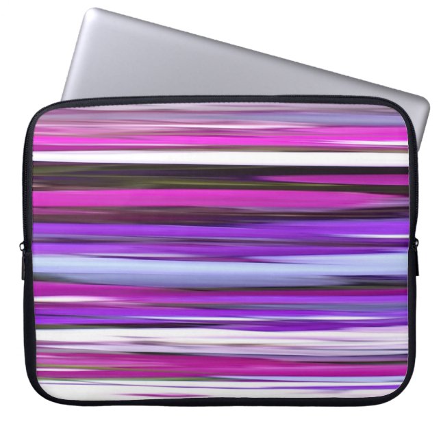 Abstrakt #2: Lila Oskärpa Laptop Fodral (Framsidan)