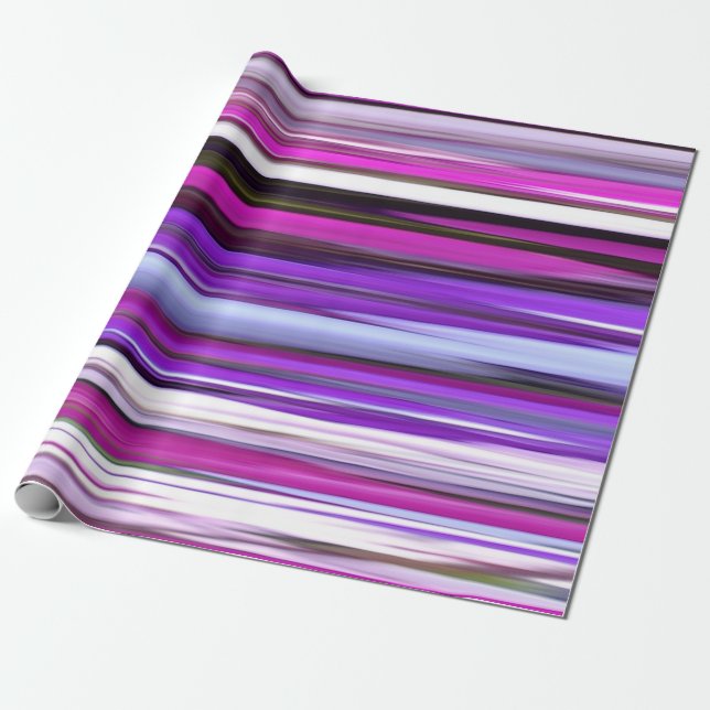 Abstrakt #2: Lila Oskärpa Presentpapper (Utrullad)