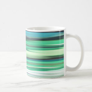 Abstrakt #2: Oskärpa för vattenblå grönt Kaffemugg