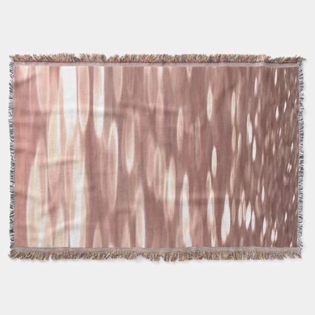 Abstrakt #3: Koppar Rose Gold skimrar Mysfilt (Framsidan)