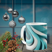 Abstrakt 3D-design keramikkopp