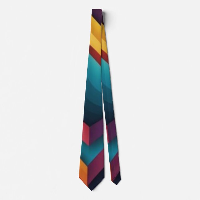 Abstrakt 3D geometrisk diamantgradientkonst Slips (Framsida)