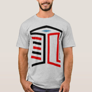 Abstrakt 3D geometrisk kubdesign T Shirt