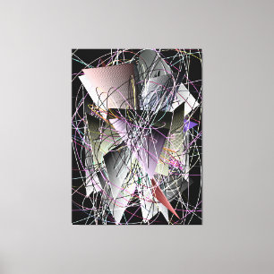 Abstrakt 3d geometrisk mönster canvastryck
