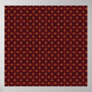 Abstrakt 3D Illustration of Modern Mönster3d illus Poster