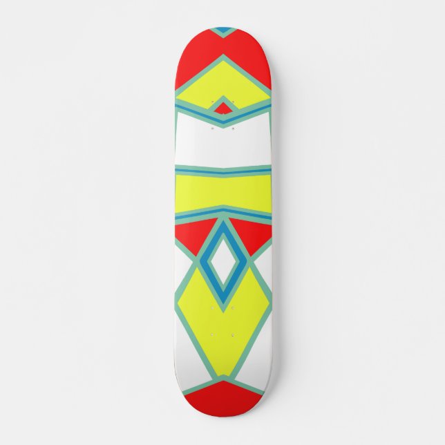Abstrakt #581 skateboard bräda 19,5 cm (Framsida)