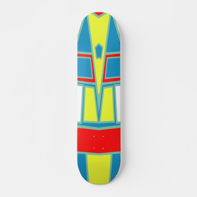 Abstrakt #591 mini skateboard bräda 18,5 cm (Framsida)