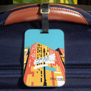 Abstrakt 5: NY YORK Modern Bagagebricka